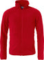 Basic Polar Fleece Jacket Red - Suomen Brodeeraus