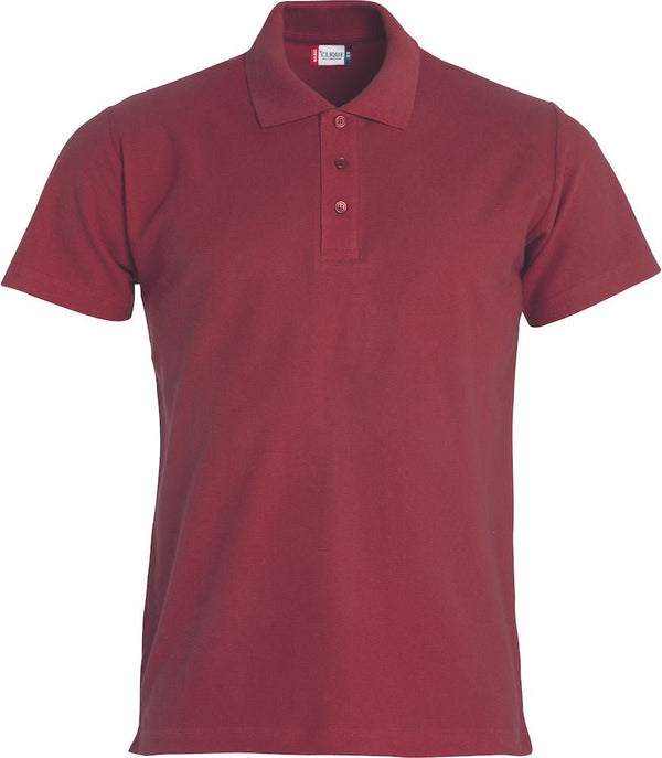 Basic Polo Burgundy - Suomen Brodeeraus