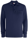 Basic Polo LS Pocket Dark navy - Suomen Brodeeraus