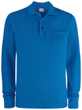 Basic Polo LS Pocket Royalblue - Suomen Brodeeraus