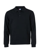 BASIC POLO SWEATER Black - Suomen Brodeeraus