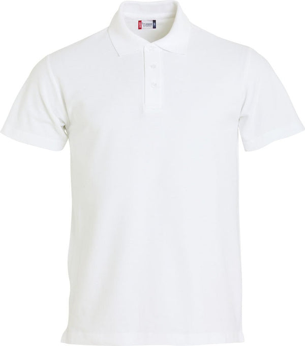 Basic Polo White - Suomen Brodeeraus