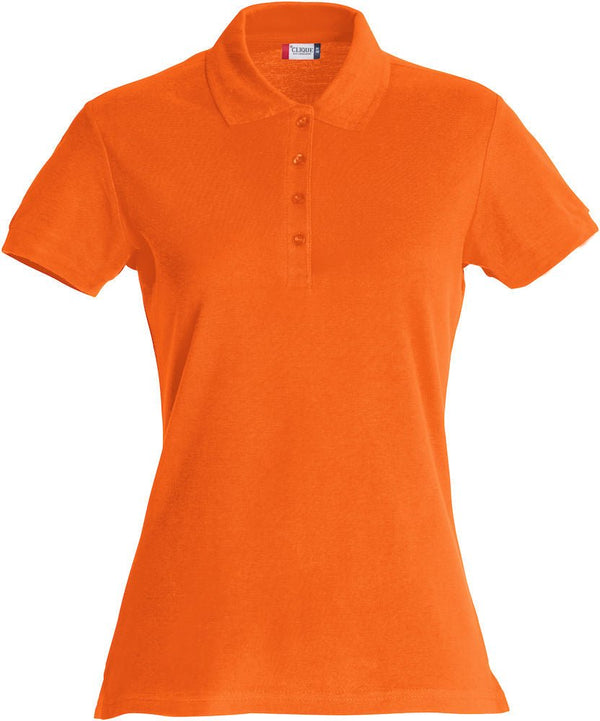 Basic Polo women Bl orange - Suomen Brodeeraus