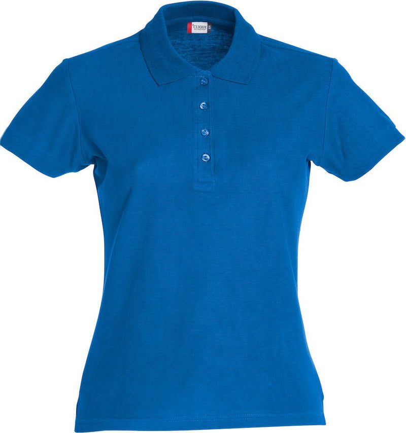 Basic Polo women Royalblue - Suomen Brodeeraus