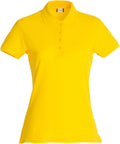Basic Polo women Yellow - Suomen Brodeeraus