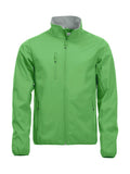 Basic Softshell jacket Apple green - Suomen Brodeeraus
