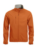 Basic Softshell jacket Bl orange - Suomen Brodeeraus