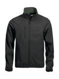 Basic Softshell jacket Black - Suomen Brodeeraus