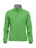 Basic Softshell jacket ladies Apple green - Suomen Brodeeraus