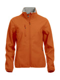Basic Softshell jacket ladies Bl orange - Suomen Brodeeraus
