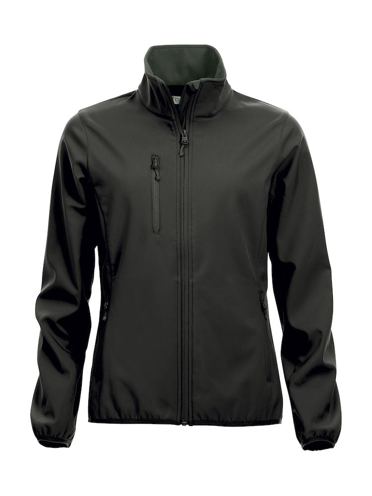Basic Softshell jacket ladies Black - Suomen Brodeeraus
