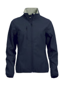 Basic Softshell jacket ladies Dark navy - Suomen Brodeeraus