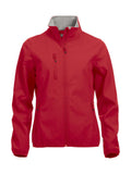Basic Softshell jacket ladies Red - Suomen Brodeeraus