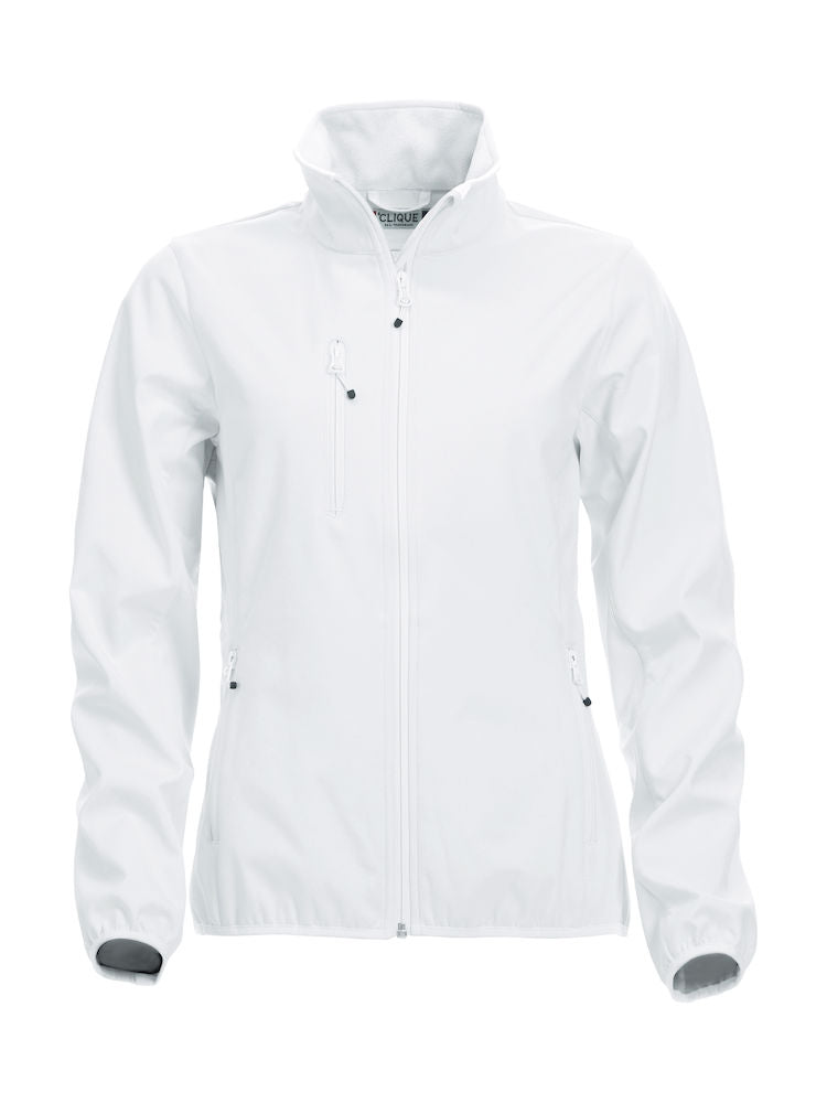 Basic Softshell jacket ladies White - Suomen Brodeeraus