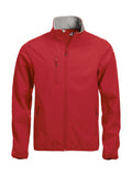 Basic Softshell jacket Red - Suomen Brodeeraus