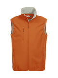 Basic Softshell vest Bl orange - Suomen Brodeeraus