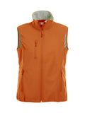 Basic Softshell vest ladies Bl orange - Suomen Brodeeraus