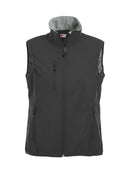 Basic Softshell vest ladies Black - Suomen Brodeeraus