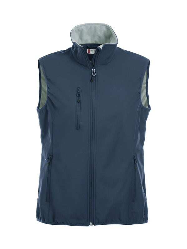 Basic Softshell vest ladies Dark navy - Suomen Brodeeraus