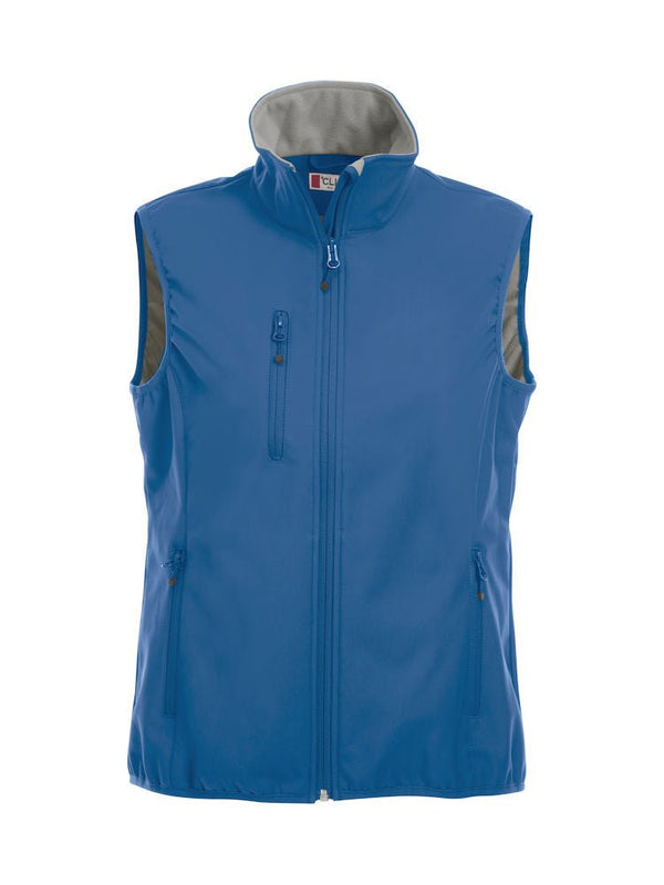 Basic Softshell vest ladies Royalblue - Suomen Brodeeraus