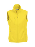 Basic Softshell vest ladies Yellow - Suomen Brodeeraus