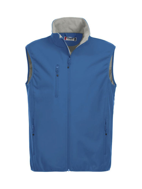 Basic Softshell vest Royalblue - Suomen Brodeeraus