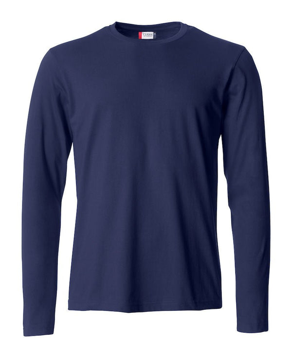 Basic-T L/S Dark navy - Suomen Brodeeraus