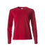 Basic-T L/S ladies Red - Suomen Brodeeraus