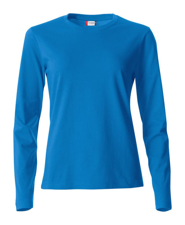 Basic-T L/S ladies Royalblue - Suomen Brodeeraus