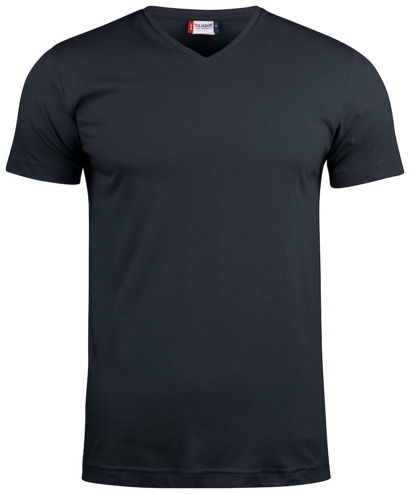 Basic-T V-neck Black - Suomen Brodeeraus