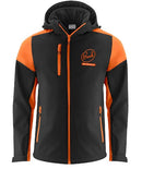 BREAK Prime Softshell Takki Miesten Musta/Oranssi - Suomen Brodeeraus
