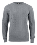 CB Blakely Knitted Sweater Greymel. - Suomen Brodeeraus
