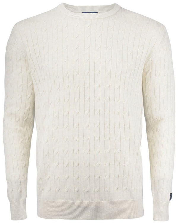CB Blakely Knitted Sweater Sand Melange - Suomen Brodeeraus