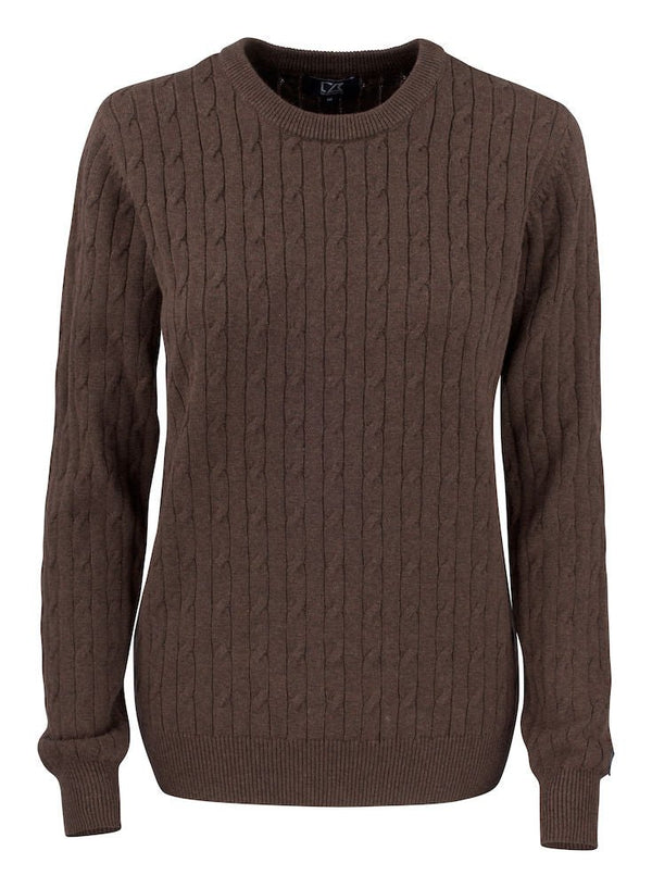CB Blakely Knitted Sweater Women Brown melang - Suomen Brodeeraus