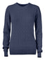 CB Blakely Knitted Sweater Women Navy mel - Suomen Brodeeraus