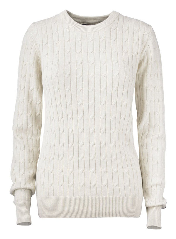 CB Blakely Knitted Sweater Women Sand Melange - Suomen Brodeeraus