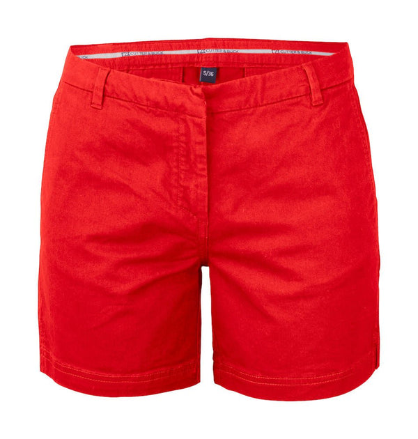 CB Bridgeport Shorts ladies Red - Suomen Brodeeraus