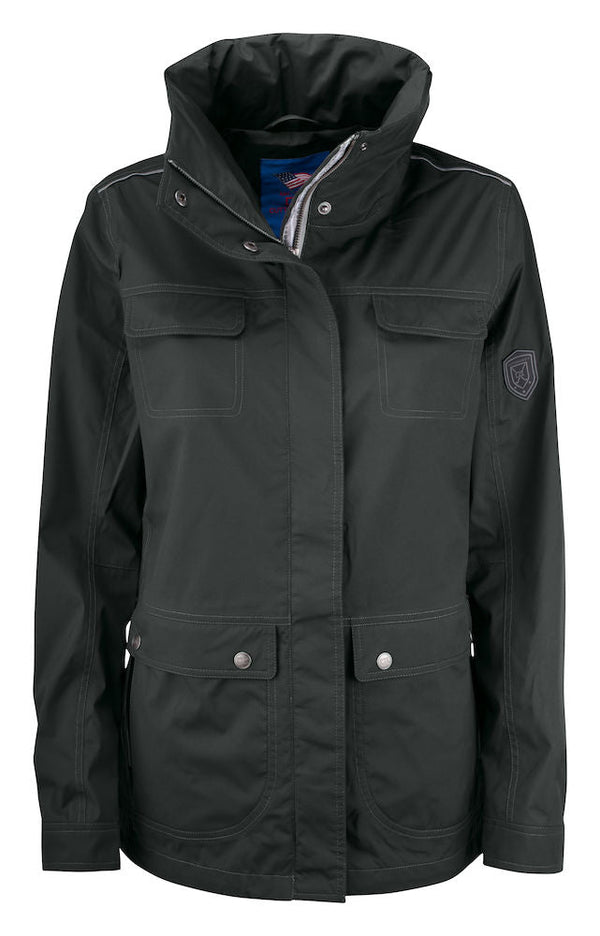 CB Clearwater rain jacket women Grey - Suomen Brodeeraus