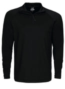 CB Coos Bay Half Zip Black - Suomen Brodeeraus