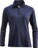 CB Coos Bay H/Zip Ladies Dk Navy - Suomen Brodeeraus