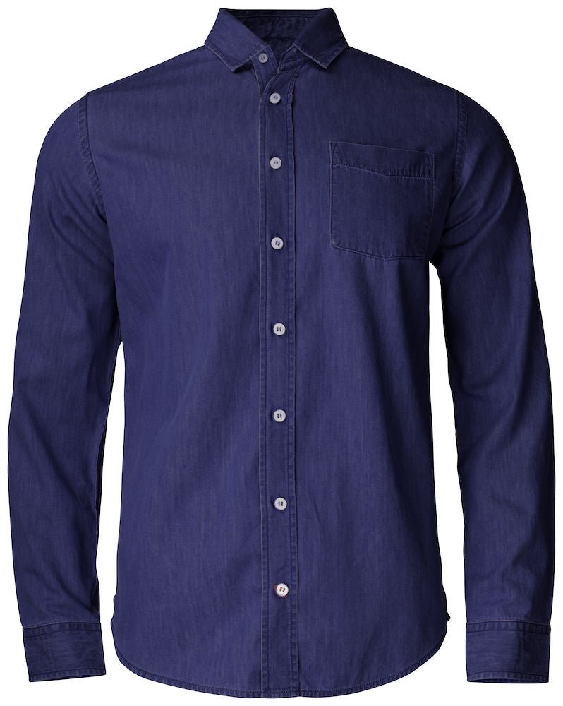 CB Ellensburg Denim shirt Drk indigo - Suomen Brodeeraus