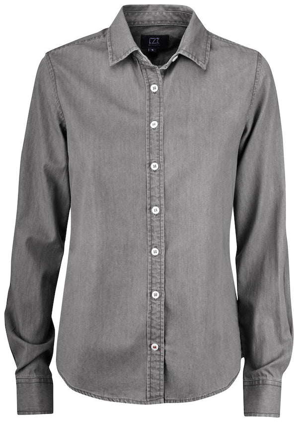 CB Ellensburg Denim shirt women Denim Grey - Suomen Brodeeraus