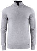 CB Everett Halfzip sweater Greymel. - Suomen Brodeeraus