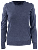 CB Kennewick Crewneck ladies Sea Blue Mel - Suomen Brodeeraus
