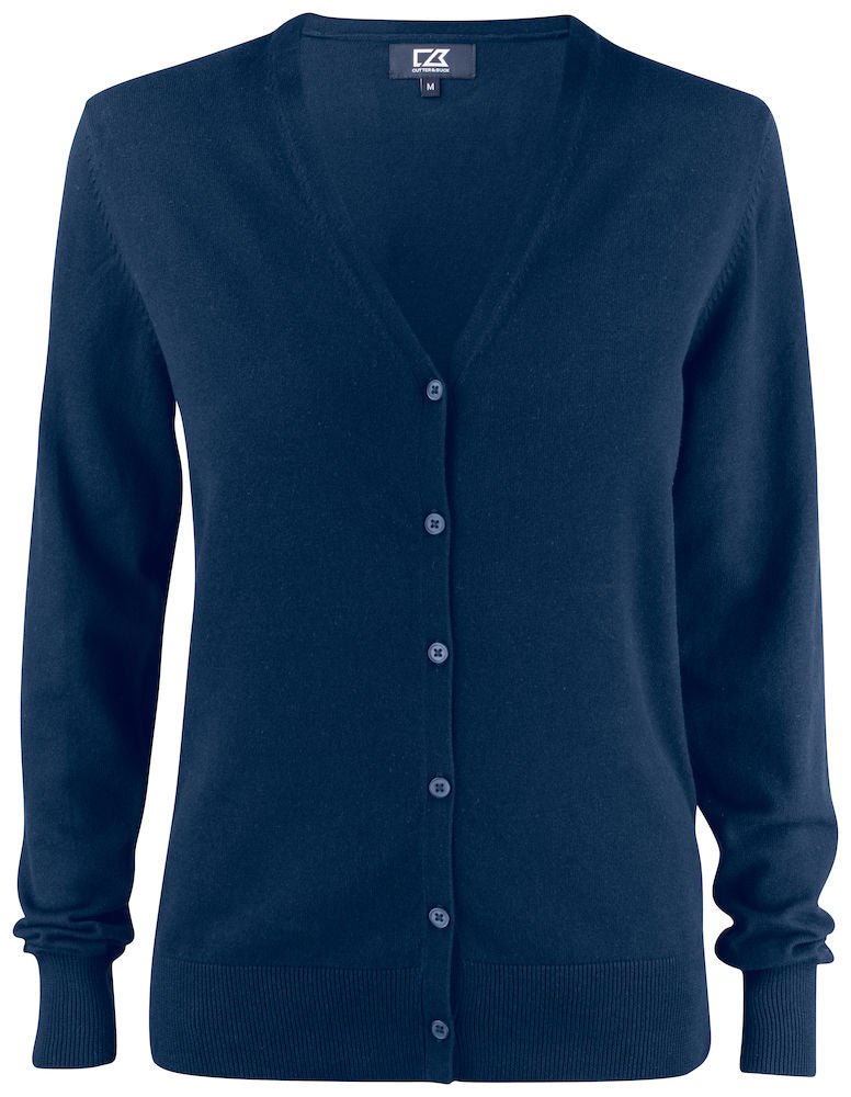 CB Oakville Cardigan Ladies Dark Navy - Suomen Brodeeraus