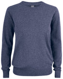CB Oakville Crewneck Ladies Navy mel - Suomen Brodeeraus