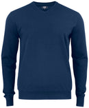 CB Oakville V-neck Men Dark Navy - Suomen Brodeeraus