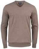 CB Oakville V-neck Men Nougat Mel - Suomen Brodeeraus
