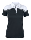 CB Seabeck Polo Ladies Black/white - Suomen Brodeeraus