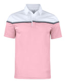 CB Seabeck Polo Men`s Pink/white - Suomen Brodeeraus